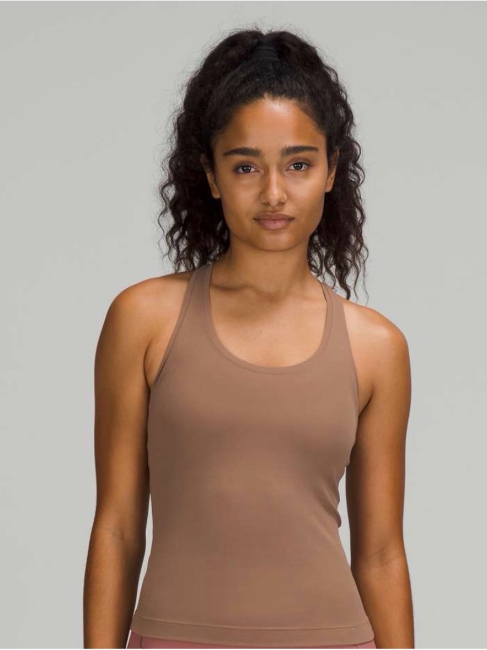 lululemon athletica Brown Seamless Racerback Tank